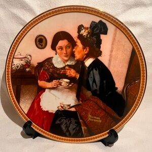 Knowles Rockwell Plate gossiping  in the alcove